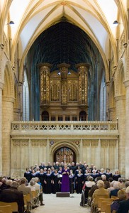 Picture of choir in Gloucester Cathedral