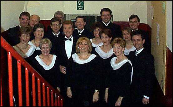 Picture of group with Michael Crawford