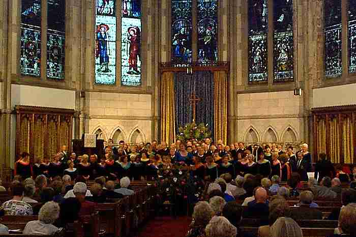 Concert in Hereford Cathedral with the Hereford Police Male Voice Choir 