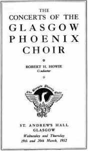 Picture of Choir Programme from 1953