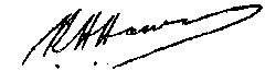 Signature of Mr Howie